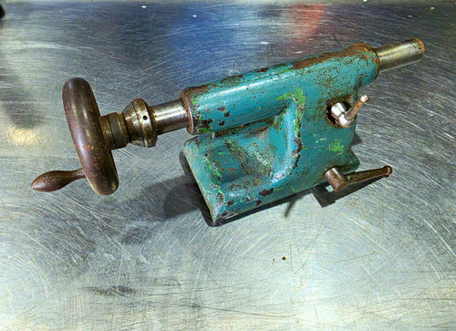 Vintage metal lathe tailstock - metal,