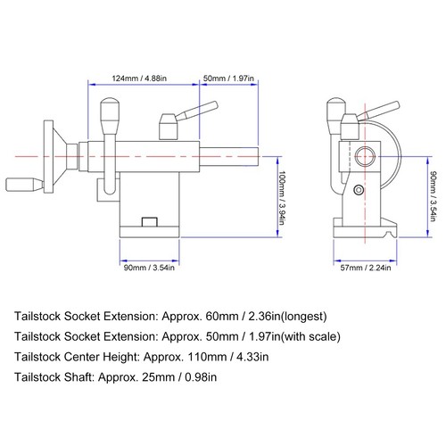 Mini lathe tailstock - lathe,